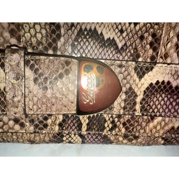 Gucci Python Continental Wallet with Horsebit Detail - Picture 7 of 9
